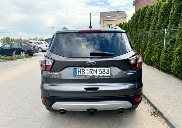 Ford Escape cena 63900 przebieg: 142350, rok produkcji 2017 z Mońki małe 137